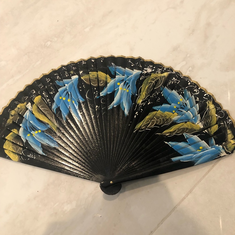 NWOT Hand painted and Handmade Fan from Mexico